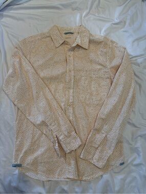 Life After Denim Long-Sleeve Floral Print Shirt - Cream/Gold